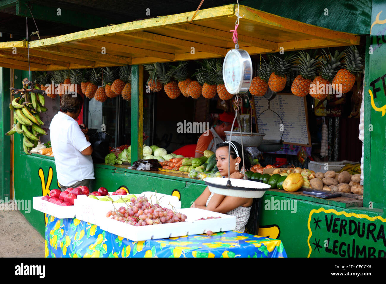 Fruit market in Las Tablas , Azuero Peninsula , Panama Stock Photo