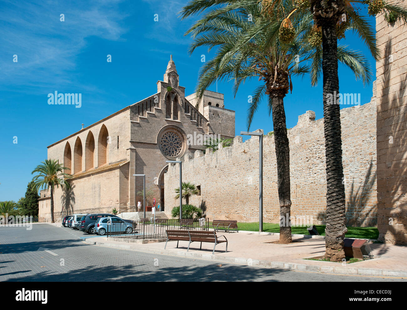 Alcudia Old Town Mallorca Balearics Spain Stock Photo Alamy