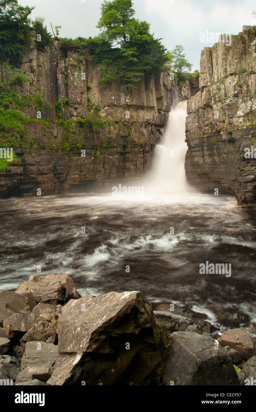High Force Waterfall on the River Tees, County Durham Stock Photo Alamy