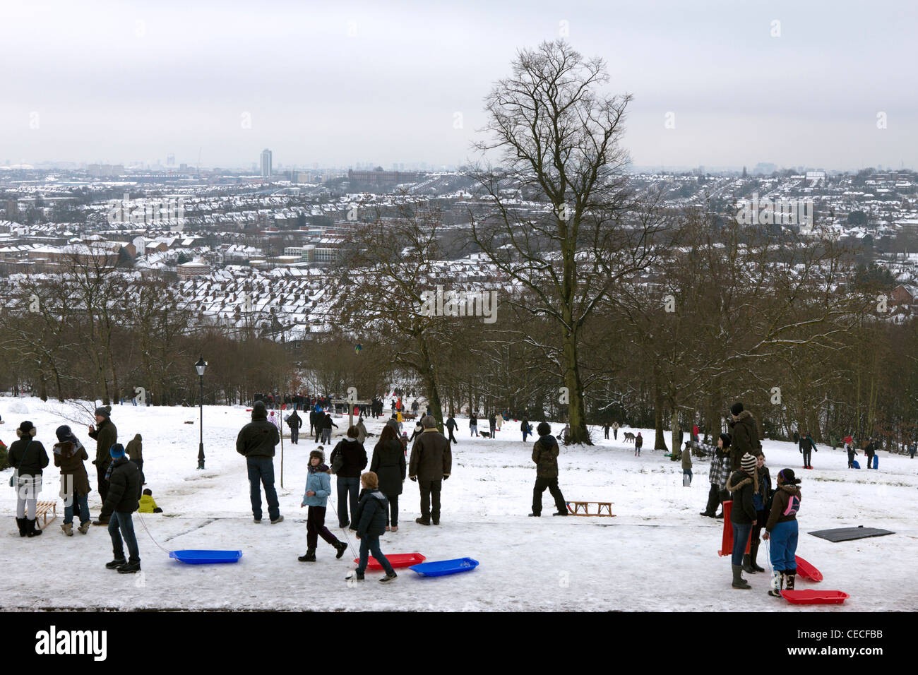 Winter Alexandra Palace Park - Haringey - London Stock Photo