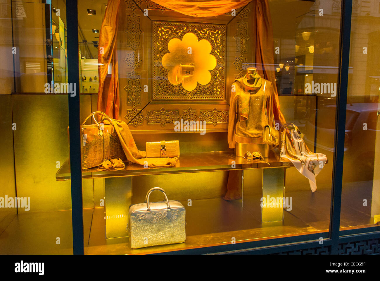 luxury brand window display
