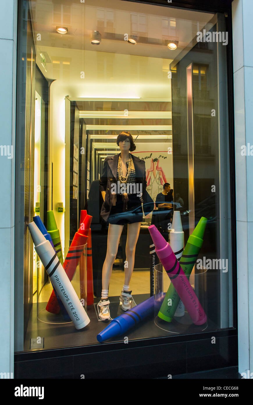 Paris, France, Shop Window Displays, Luxury Fashion Accessories Stock Photo  - Alamy