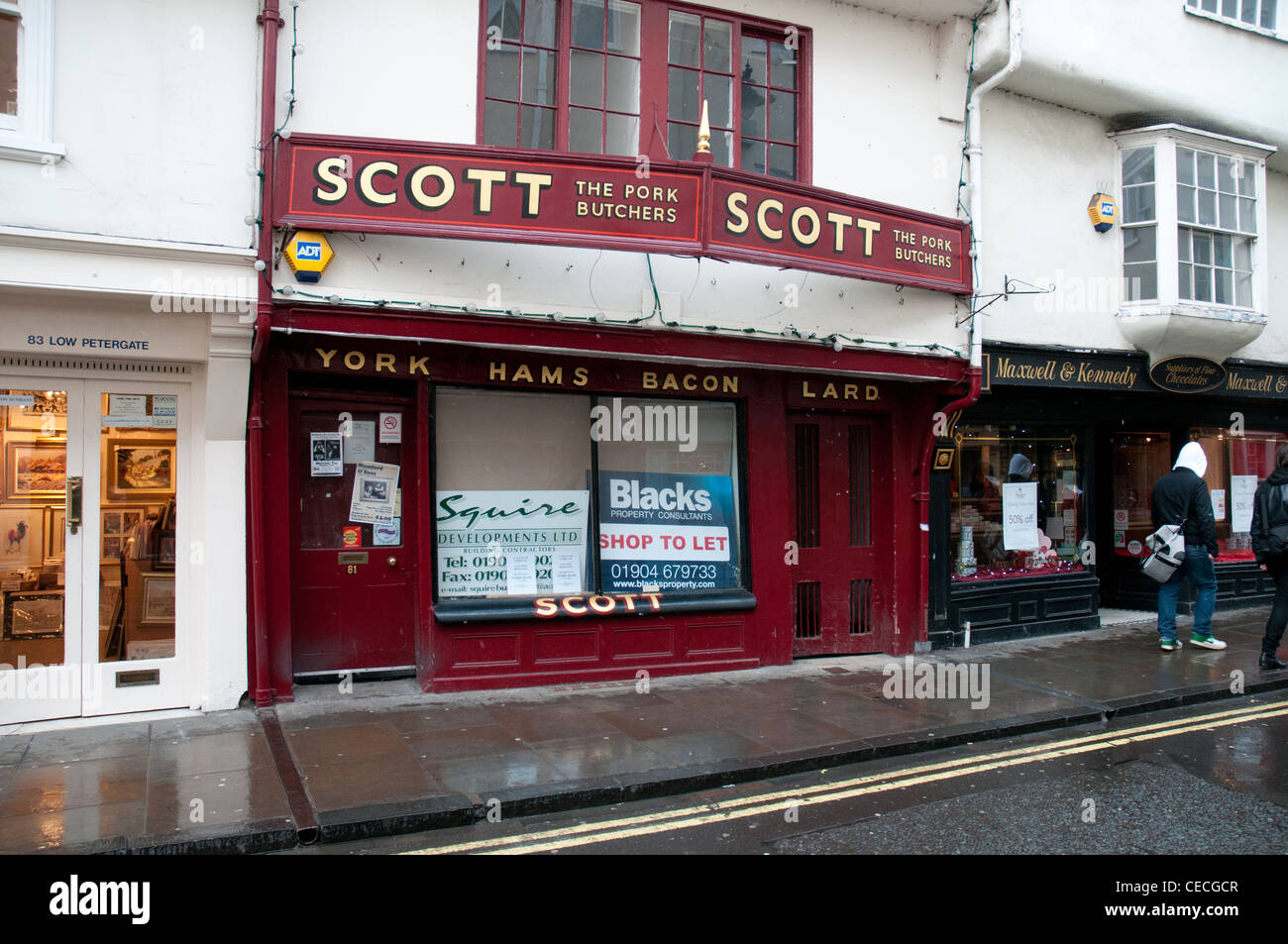 Scott the Pork Butchers famous shop now closed Stock Photo