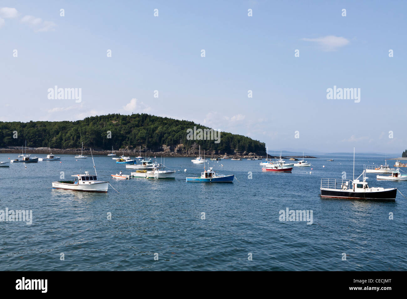 Lobster boats in Frenchman Bay,Acadia National Park Stock Photo Alamy