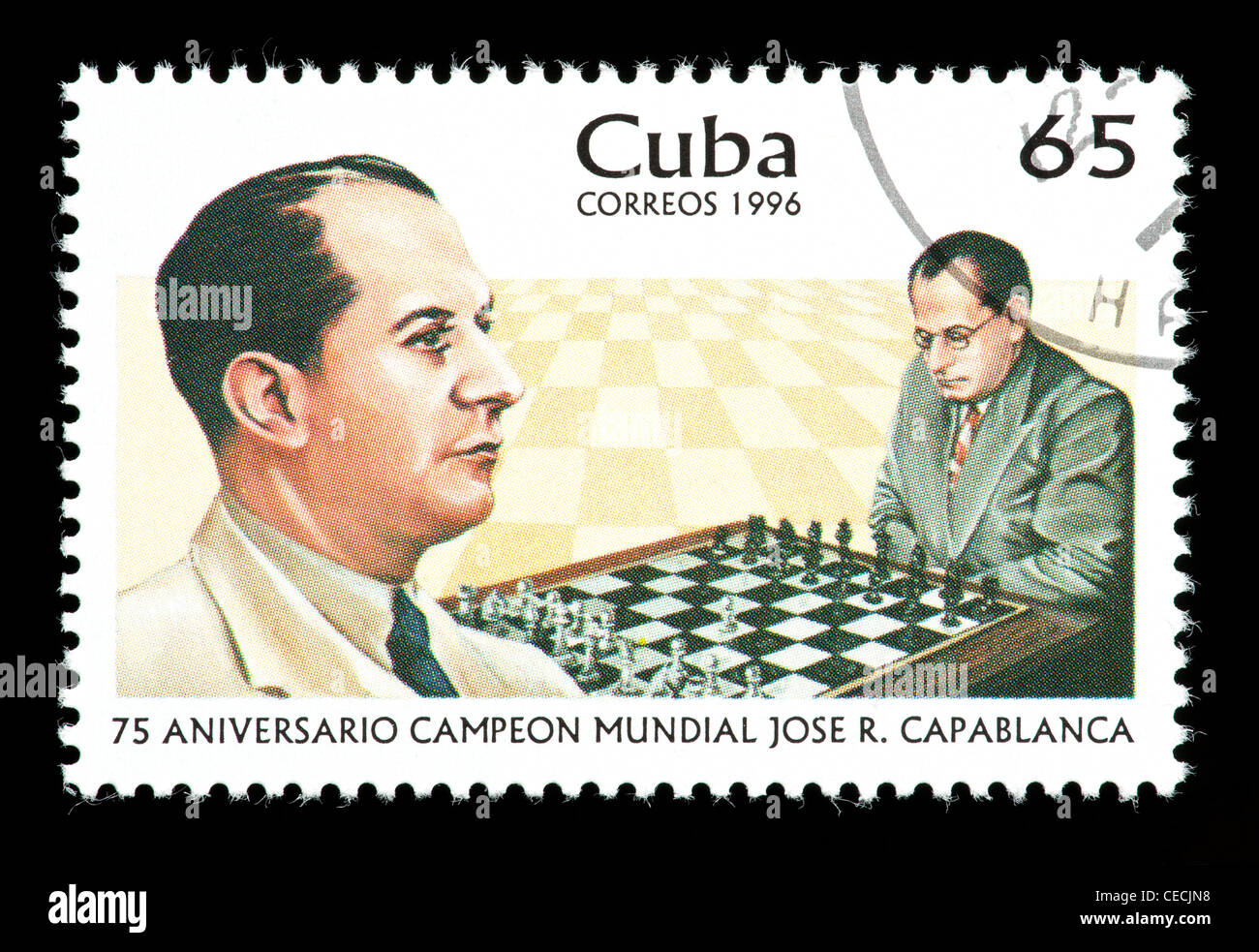 Postage stamp from Cuba depicting Jose Capablanca, former world chess  champion Stock Photo - Alamy