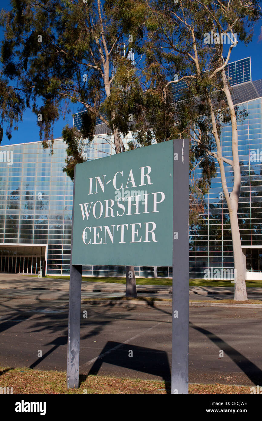 In Car Worship Center At The Christ Cathedral Previously Know As