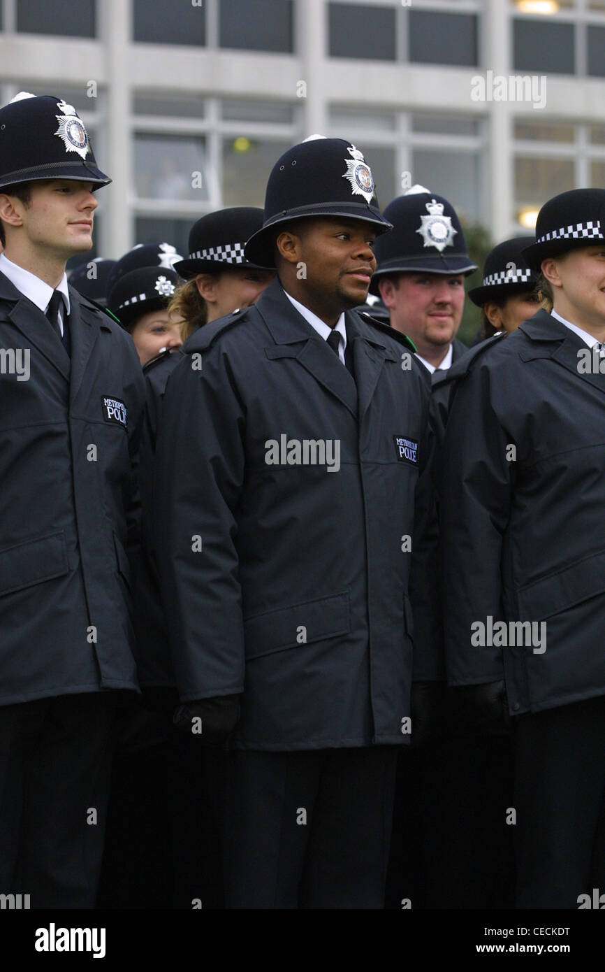 Police cadets at passing out ceremony, Hendon Police training centre