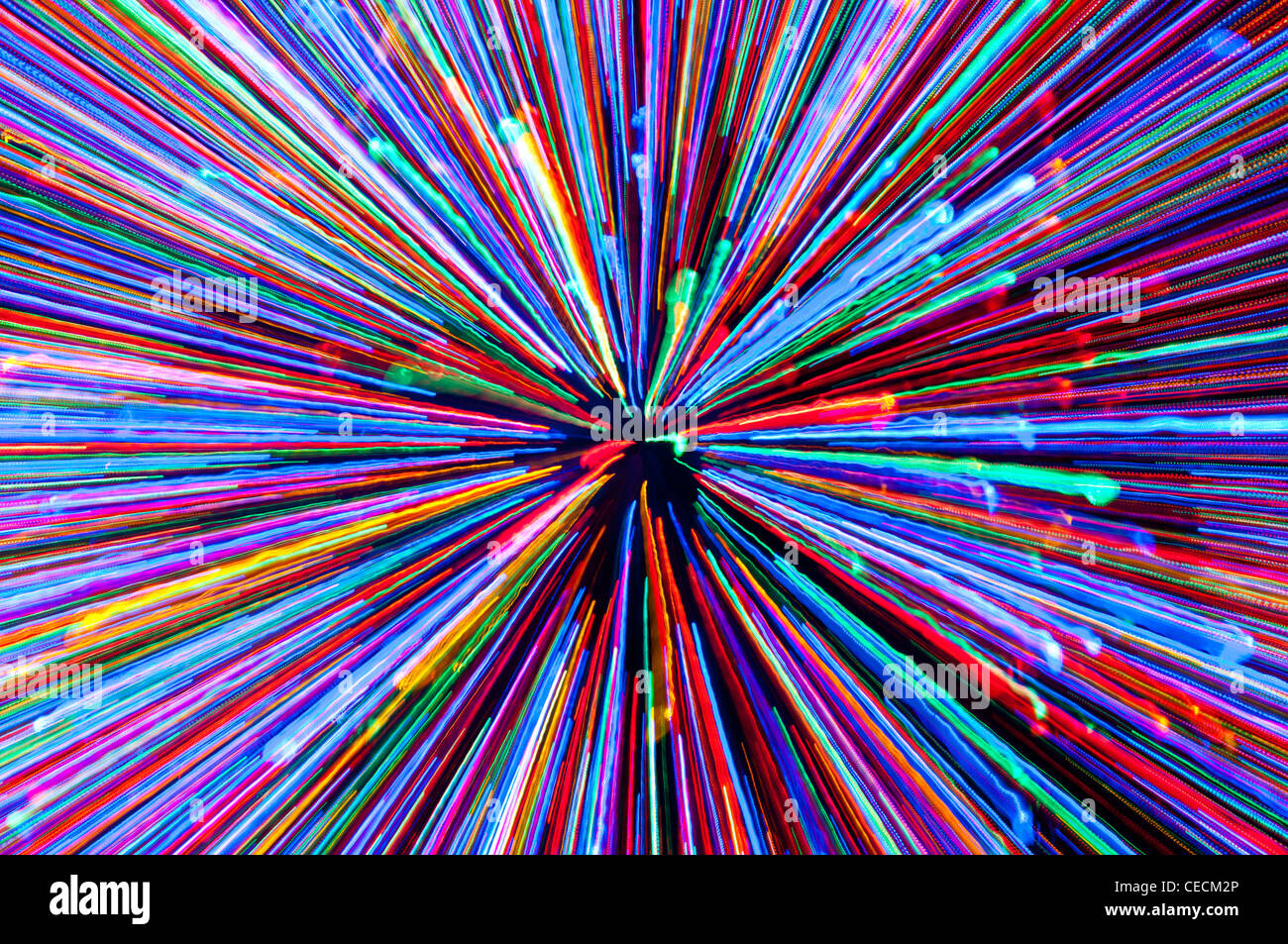 Christmas lights abstract Stock Photo