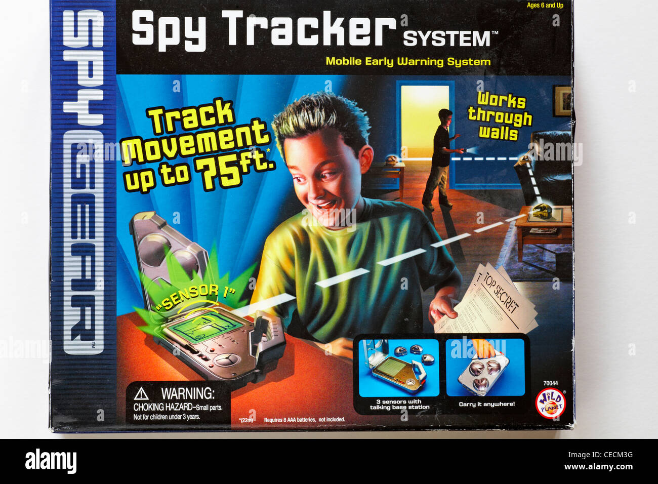 SpyGear spy tracker system on white background Stock Photo Alamy