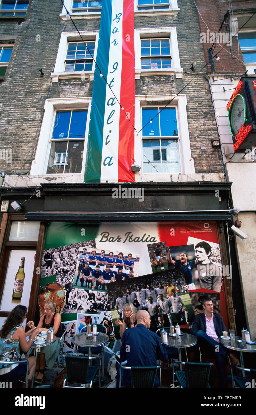 England, London, Soho, Street Scene in Frith Street Stock Photo
