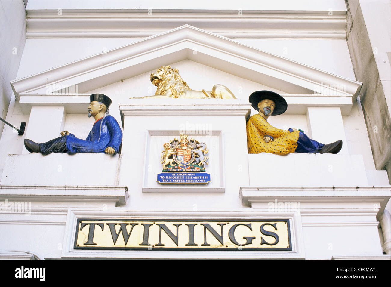 England, London, The Strand, Twinings Tea Shop, Entrance Way Detail