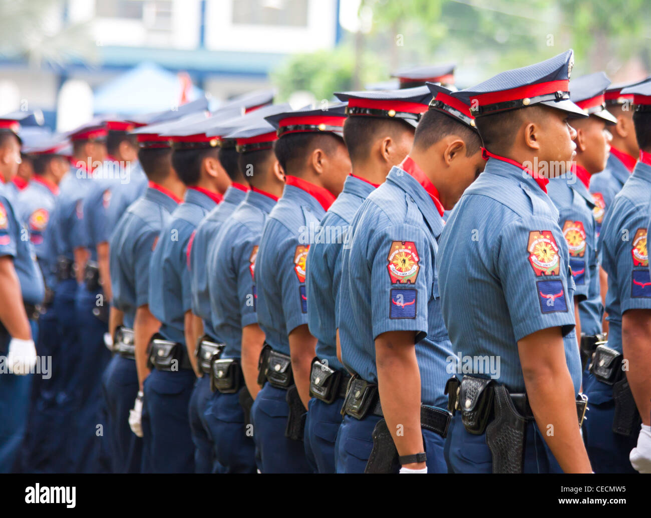 Members of Philippine National Police Stock Photo Alamy