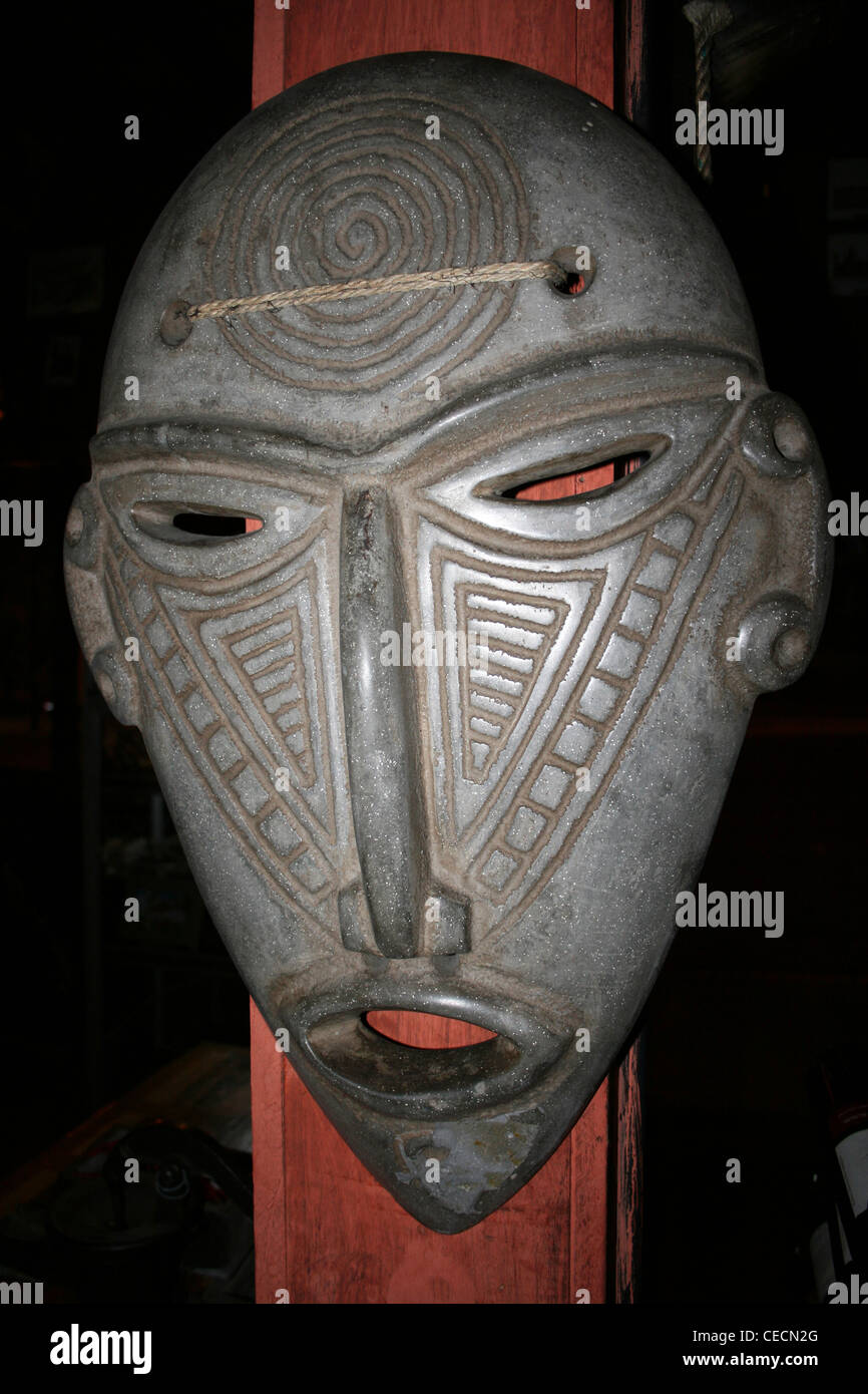 Tribal Mask Costa Rica Stock Photo