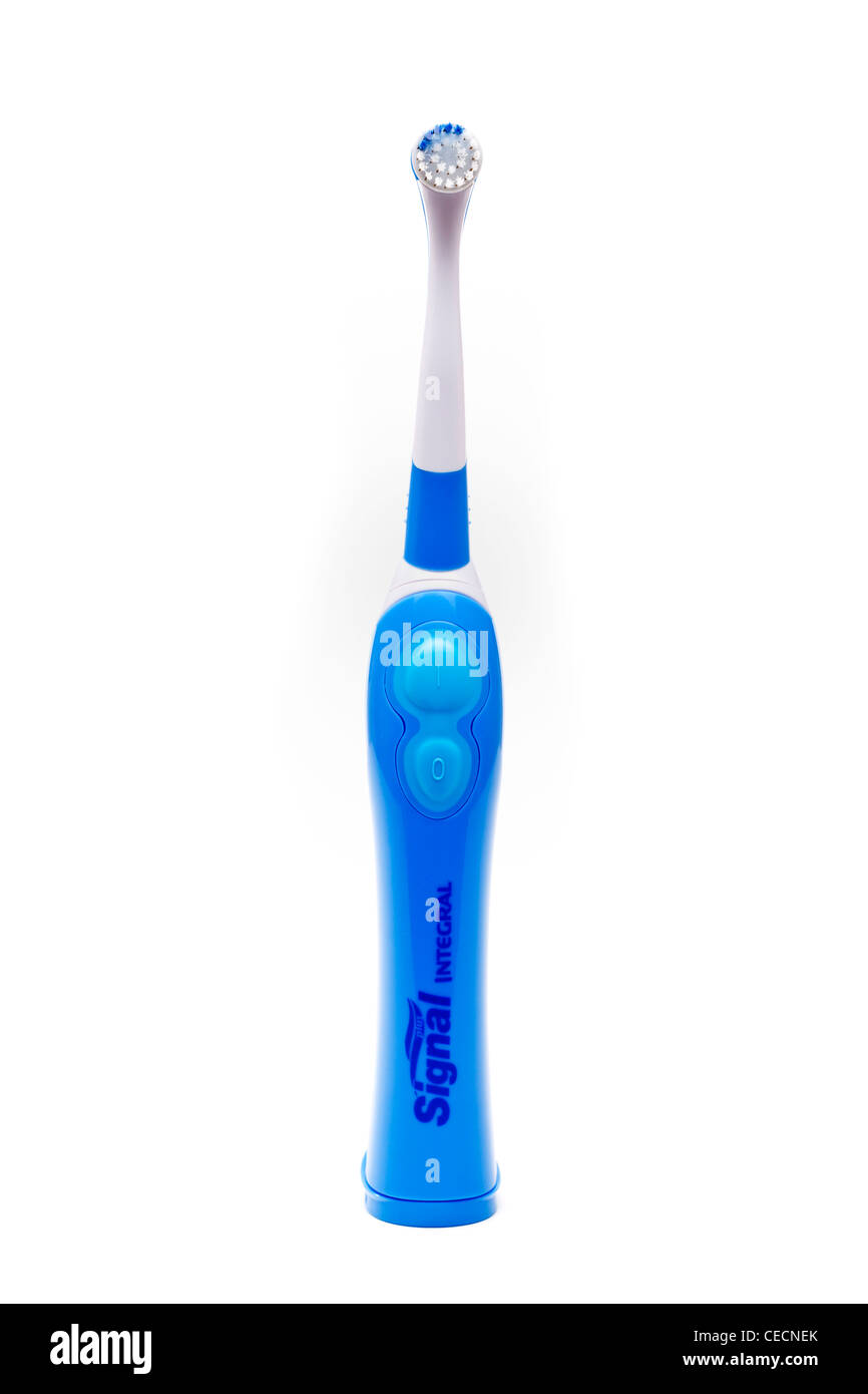 Toothbrush - electric model on white background Stock Photo