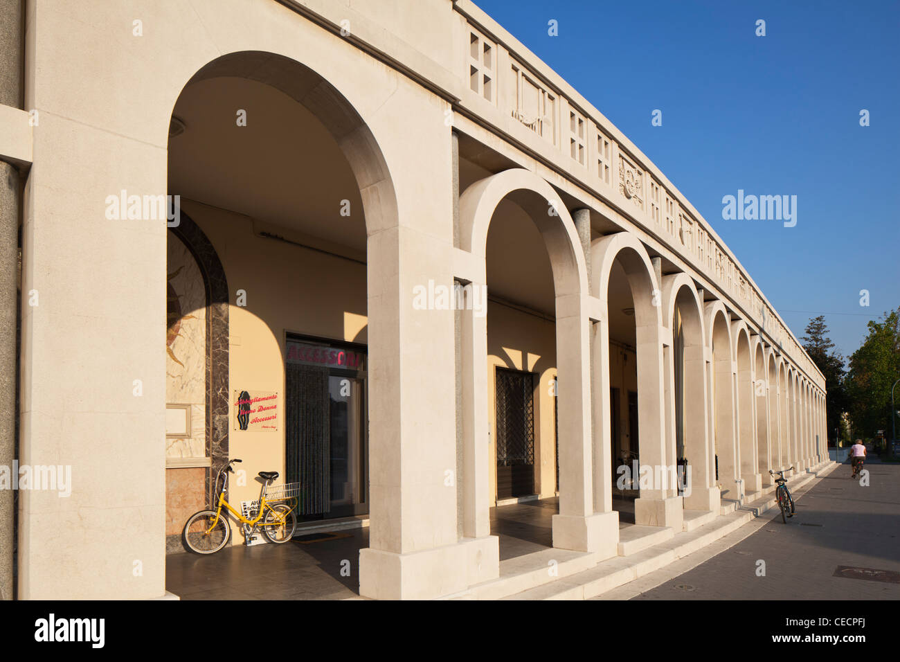 Rationalist Architecture Tresigallo Province of Ferrara Emilia-Romagna Italy Stock Photo