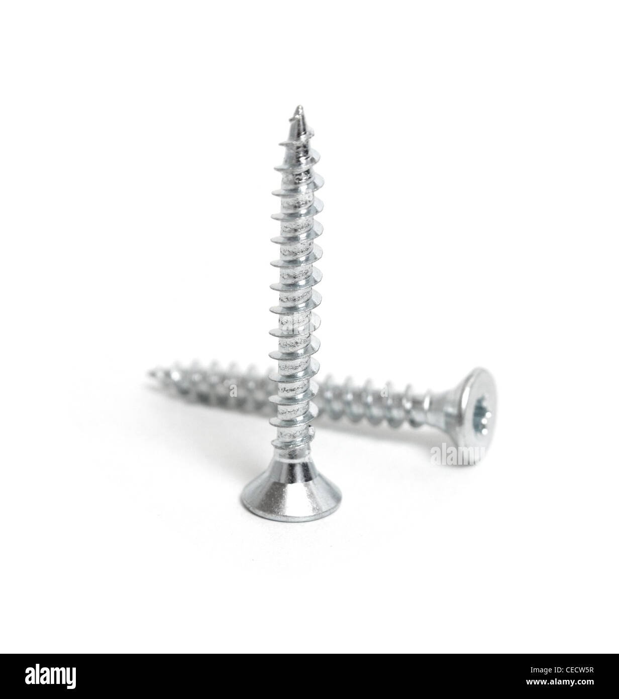 Screws isolated on white Stock Photo