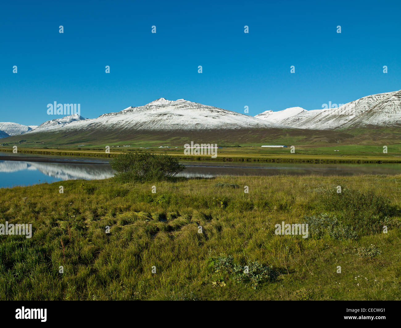 Scenic landscape, Dalvik, Northern Iceland Stock Photo