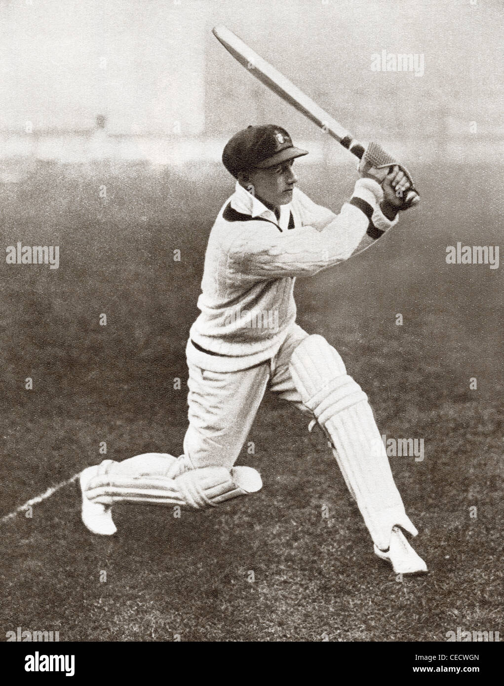 Sir Donald George Bradman, 1908 – 2001, often referred to as 'The Don'. Australian cricketer. Stock Photo