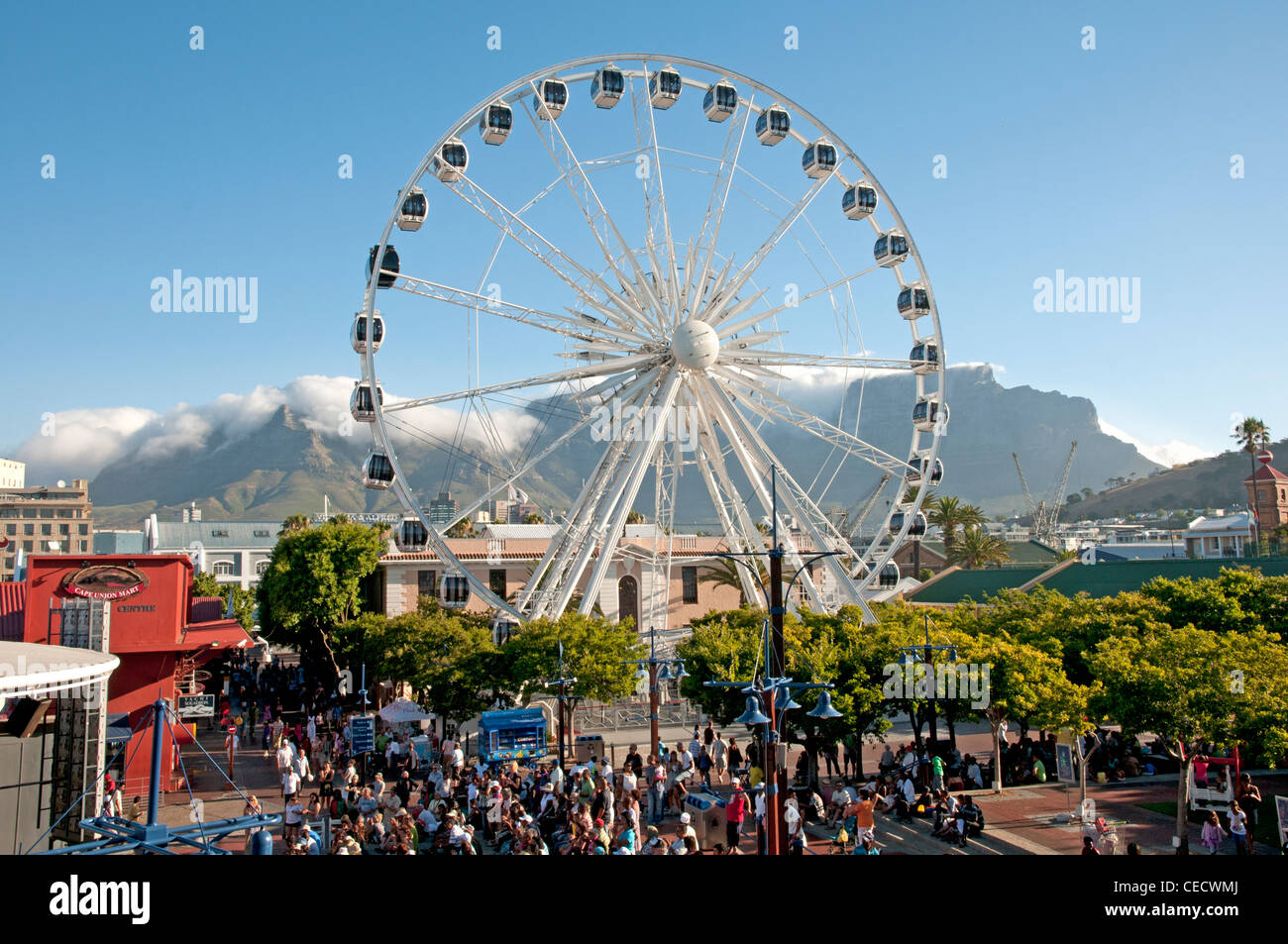 Big Wheel Waterfront Complex Cape Town South Africa Stock Photo Alamy