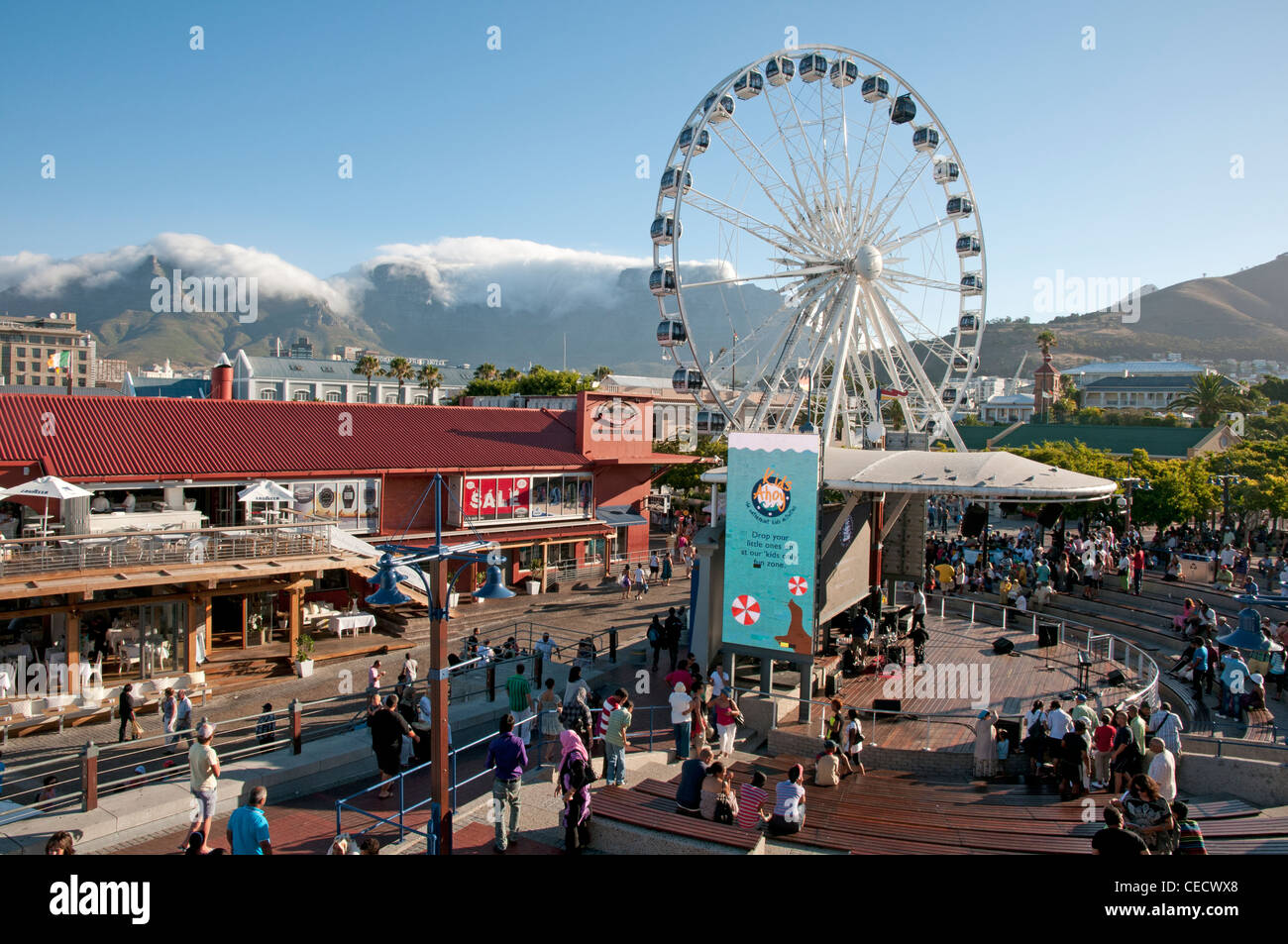 Big Wheel Waterfront Complex Cape Town South Africa Stock Photo Alamy
