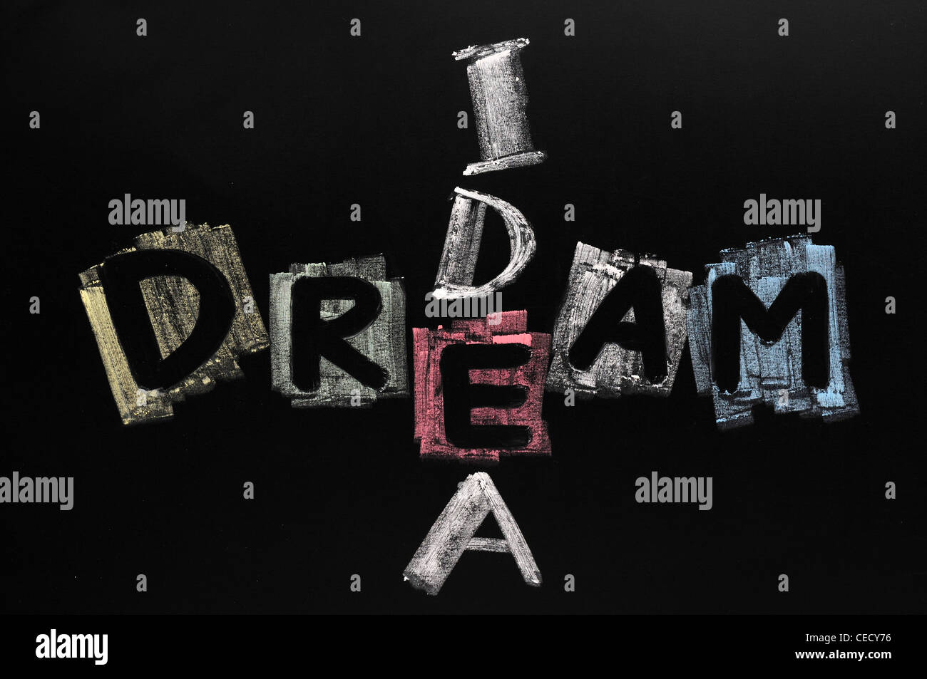 dream blackboard black chalk chalkboard inspiration white drawing background copy space spare