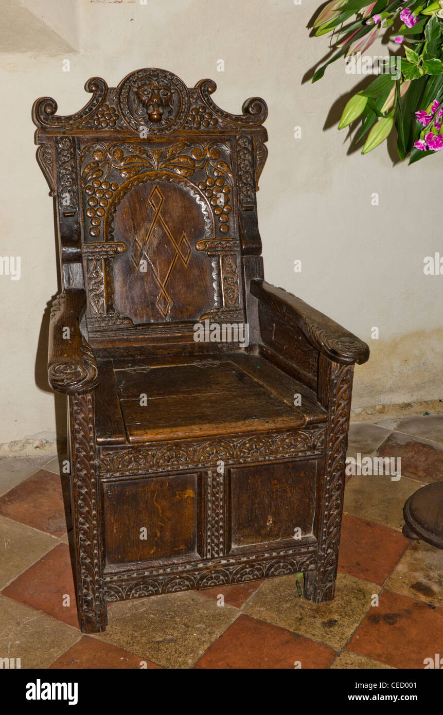 Tudor chair Stock Photo