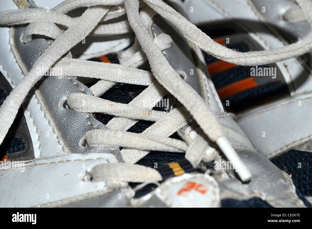 Old running shoes Stock Photo Alamy
