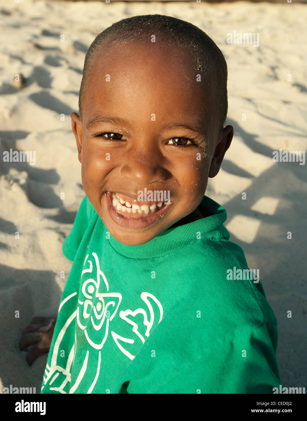 Local Boy Bayahibe Dominican Republic Stock Photo Alamy
