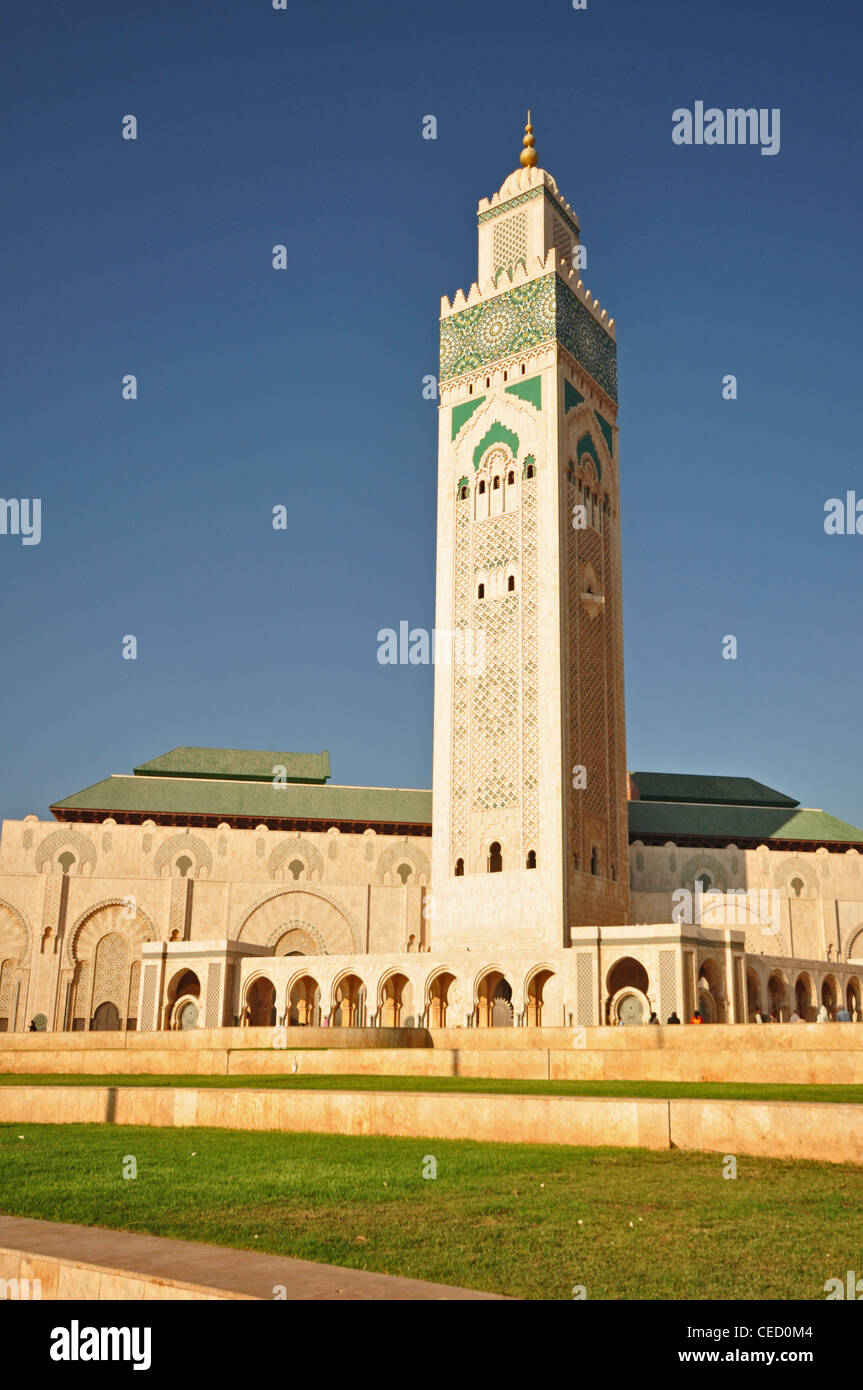 NORTH AFRICA, MOROCCO, Casablanca, Great Mosque Hassan II (1993), Islamic, second biggest religious building in the world Stock Photo
