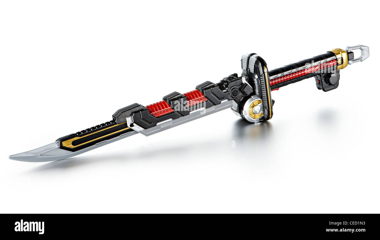 plastic Samurai sword Ban Dai Stock Photo Alamy