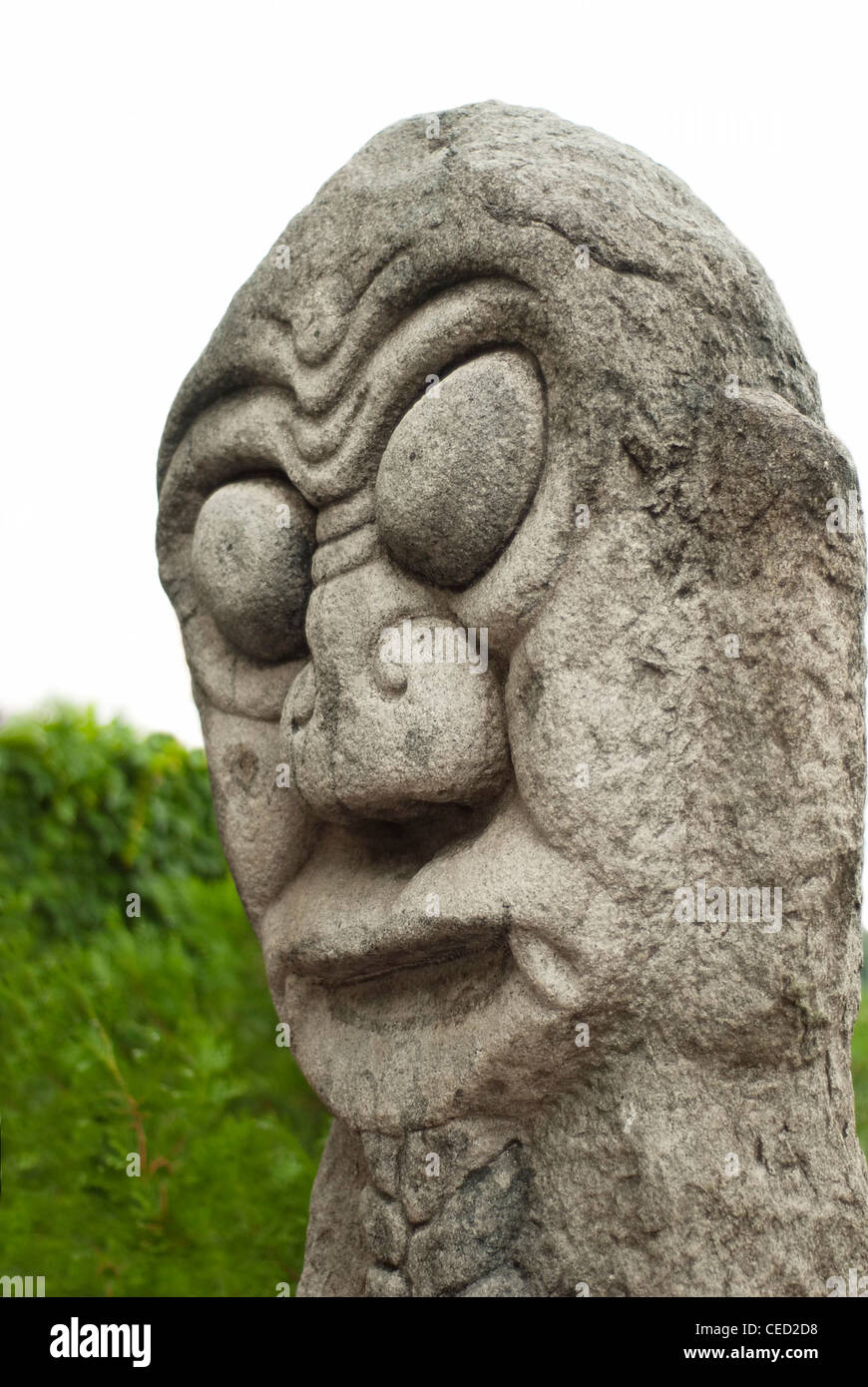 Stone statue common for Jeju Island, South Korea Stock Photo Alamy