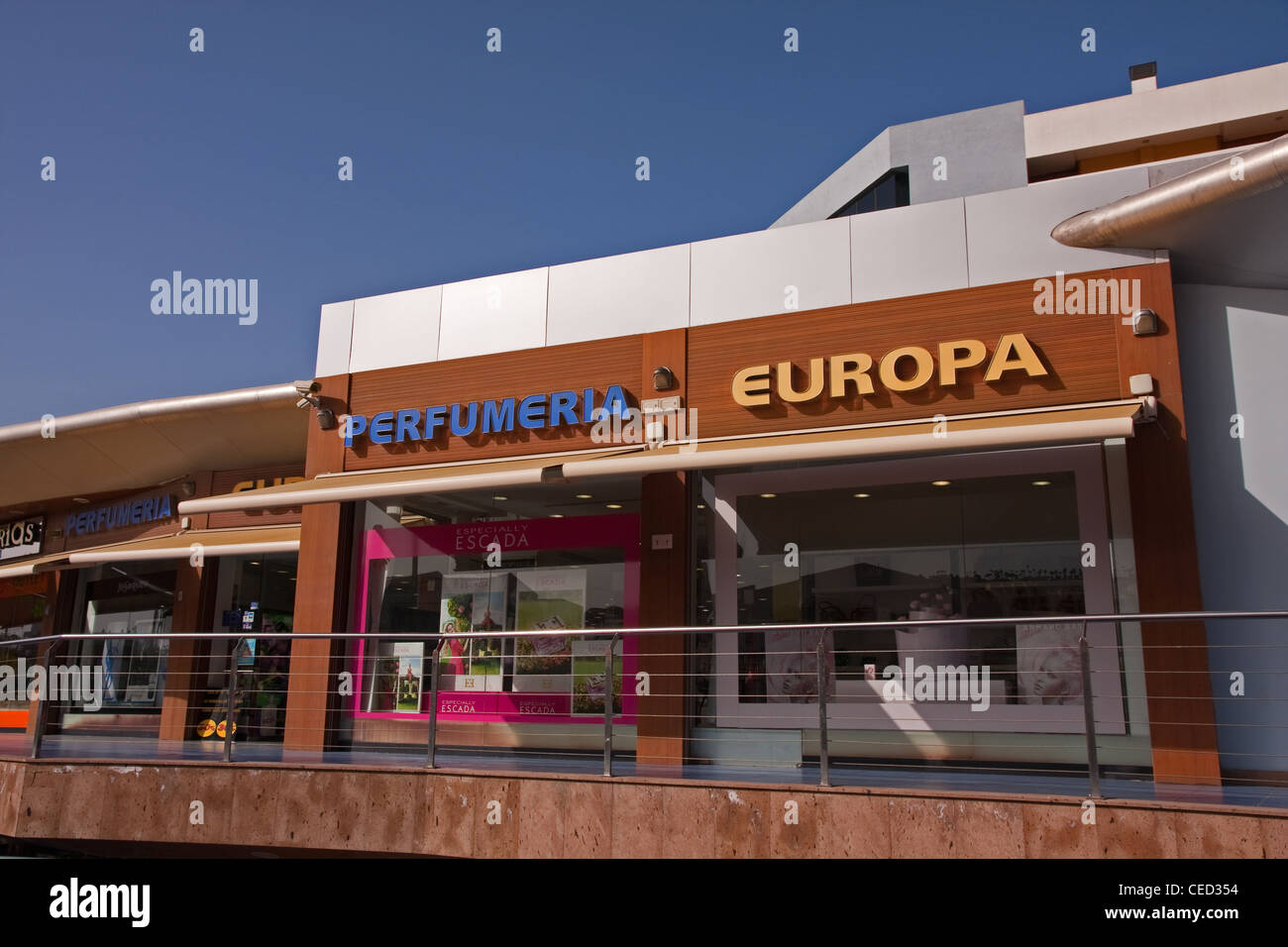 Duty free Perfume shop, Playa de las Americas, Tenerife Stock Photo - Alamy