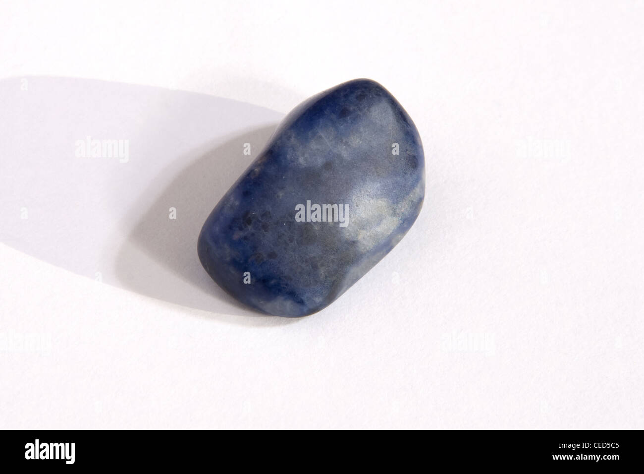 A blue sodalite healing stone Stock Photo