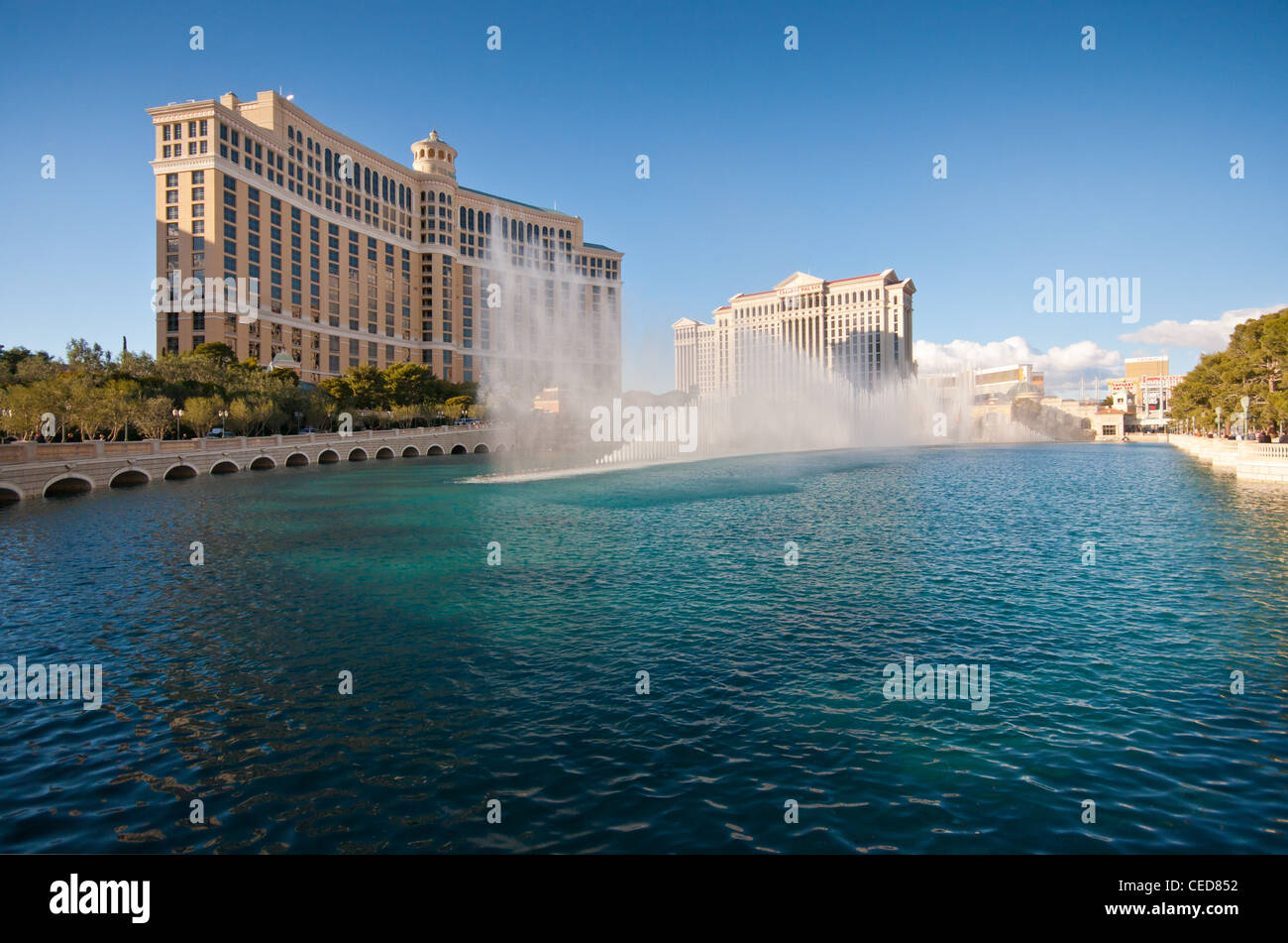 The Bellagio Hotel and Casino in Las Vegas , Nevada, USA Stock Photo