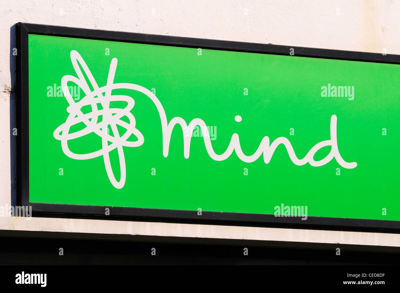 Mind Charity Shop Sign Logo, Cambridge, England, UK Stock Photo