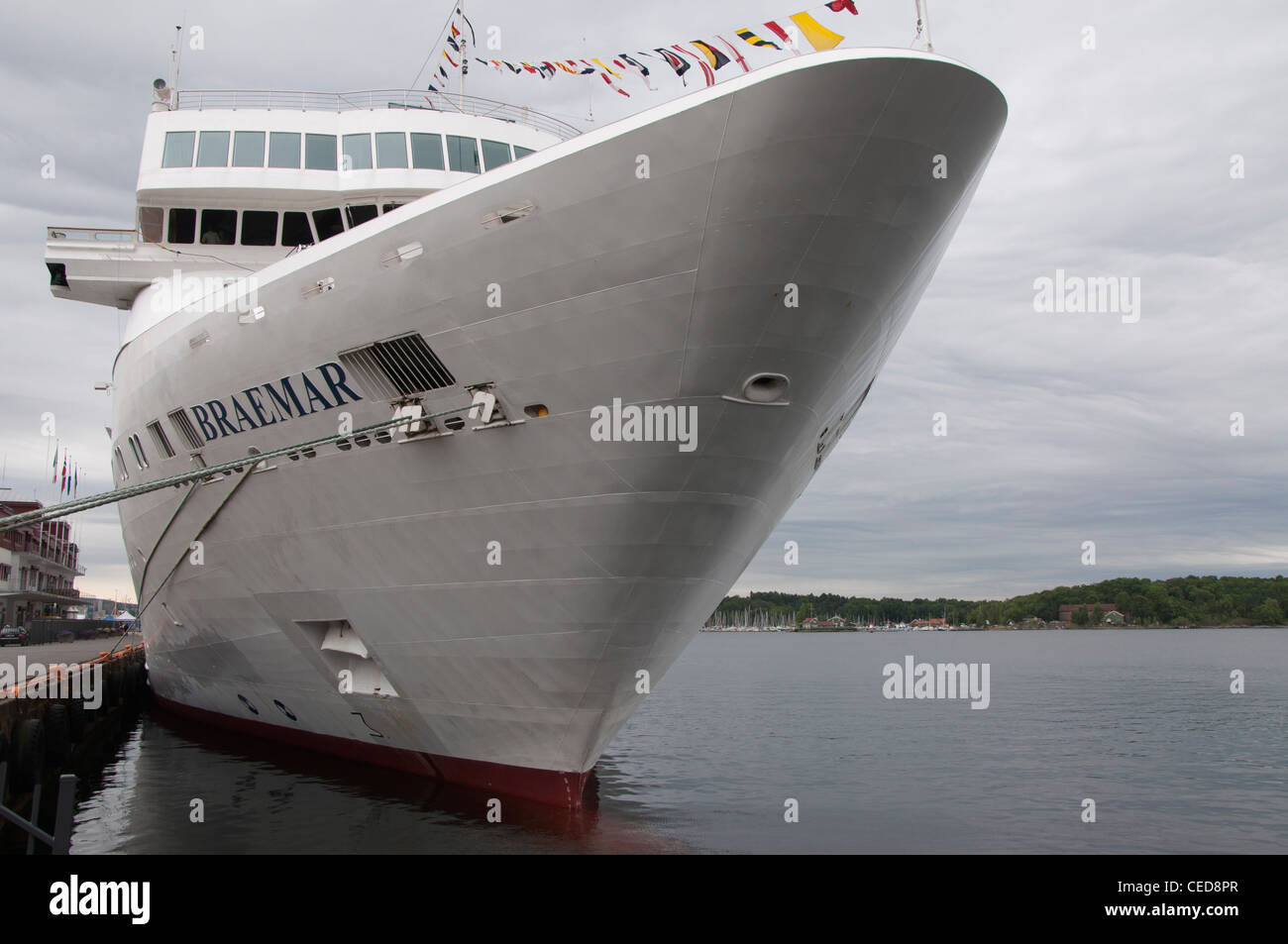 Cruise ship "Braemar" berthed Oslo Norway Stock Photo Alamy