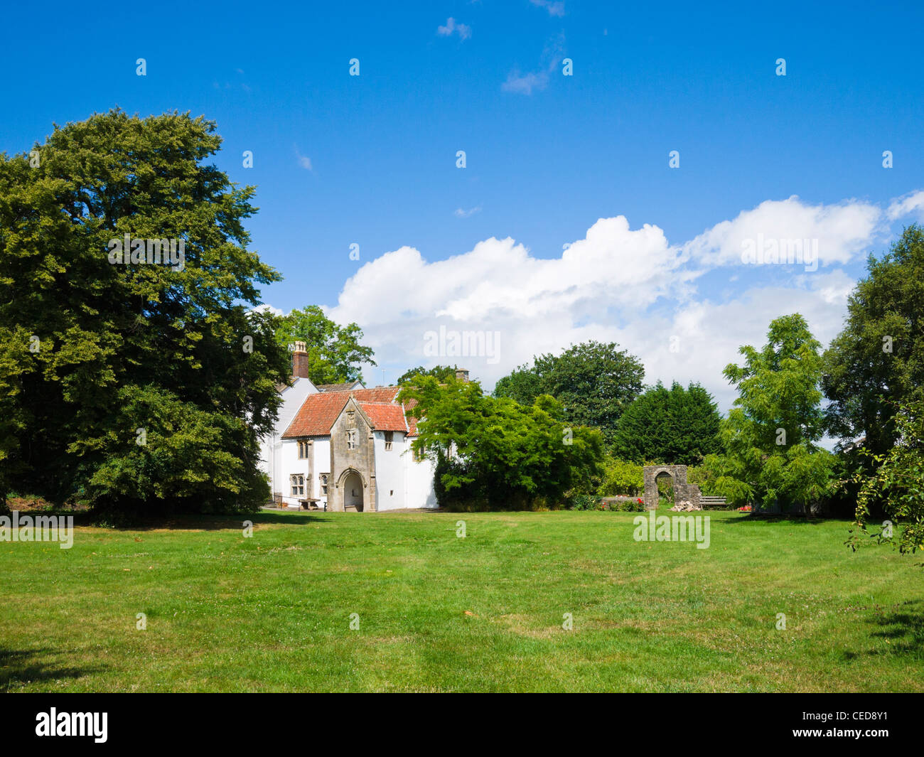 The Vicarage at Congresbury village, North Somerset, England. Stock Photo