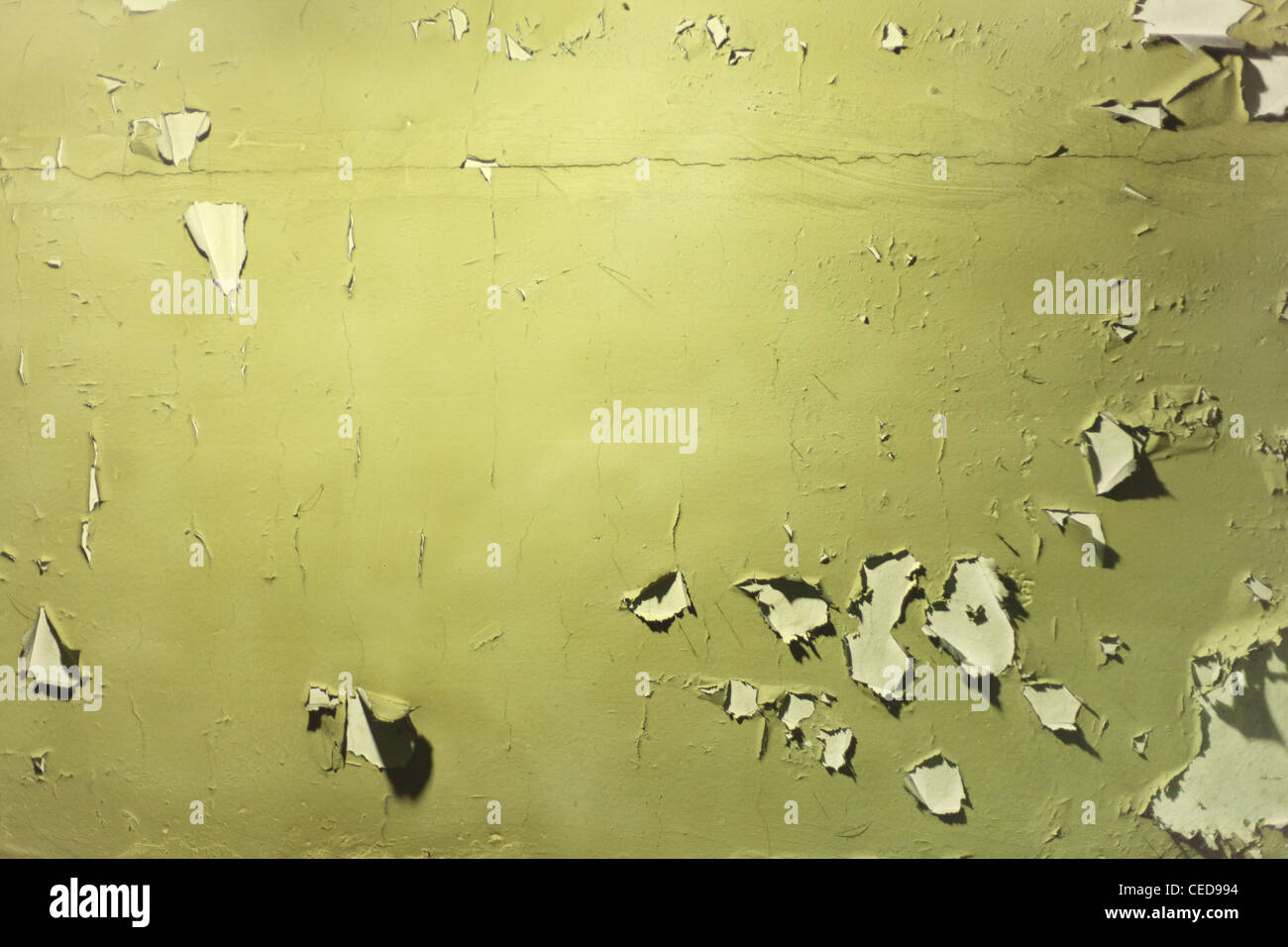 Wall with peeled off green paint Stock Photo Alamy