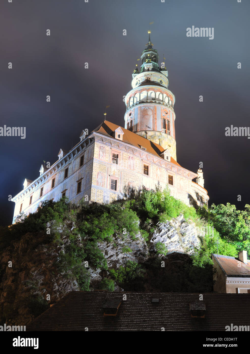 Krumlov Castle in Cesky Krumov, Czech Republic. Stock Photo