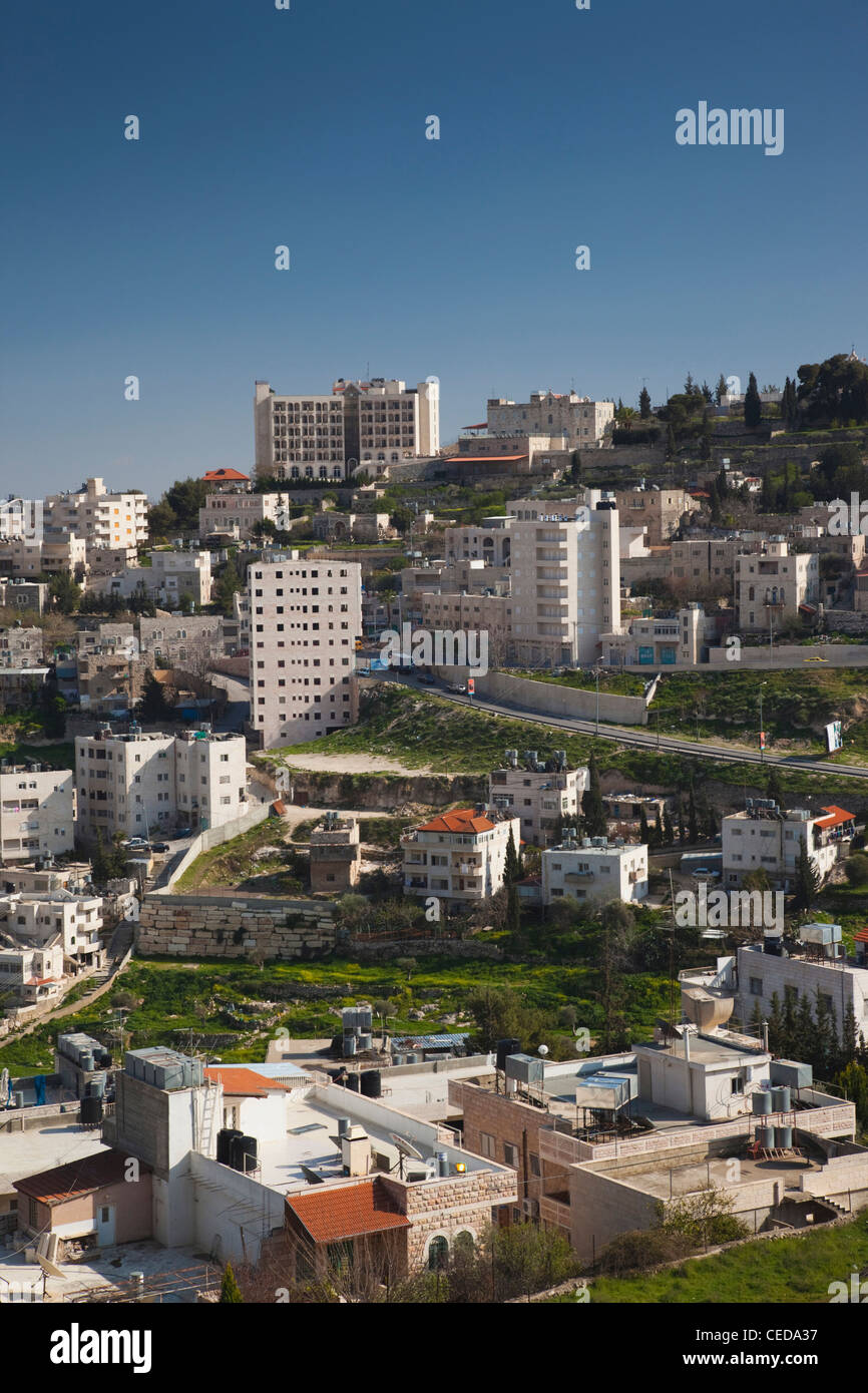 Elevated town view from manger street hires stock photography and