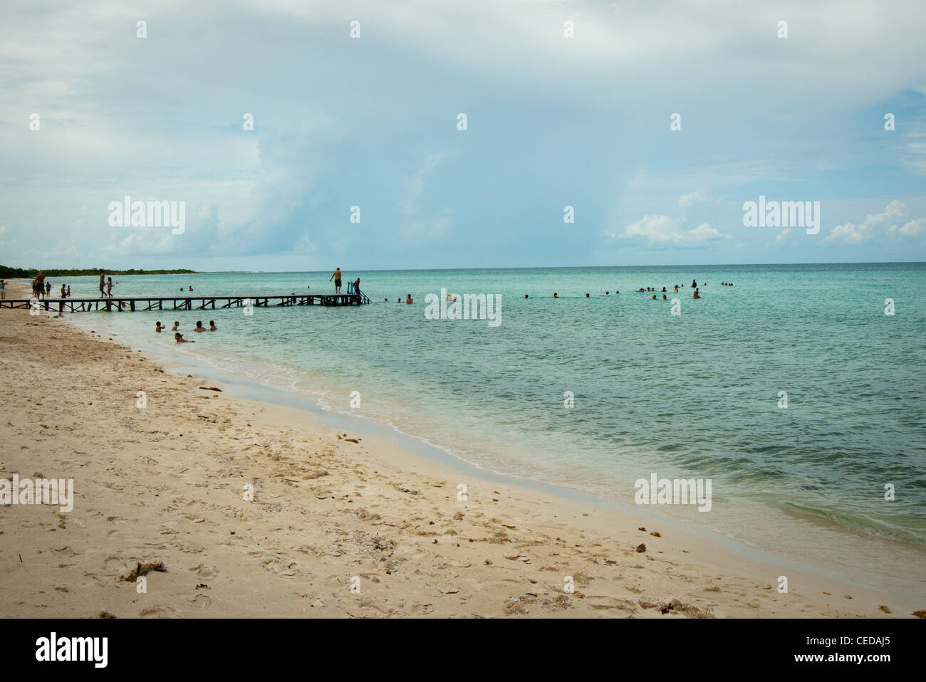 Playa del Flamenco , Island of Cayo Coco, Ciego de Avila province, Cuba Stock Photo