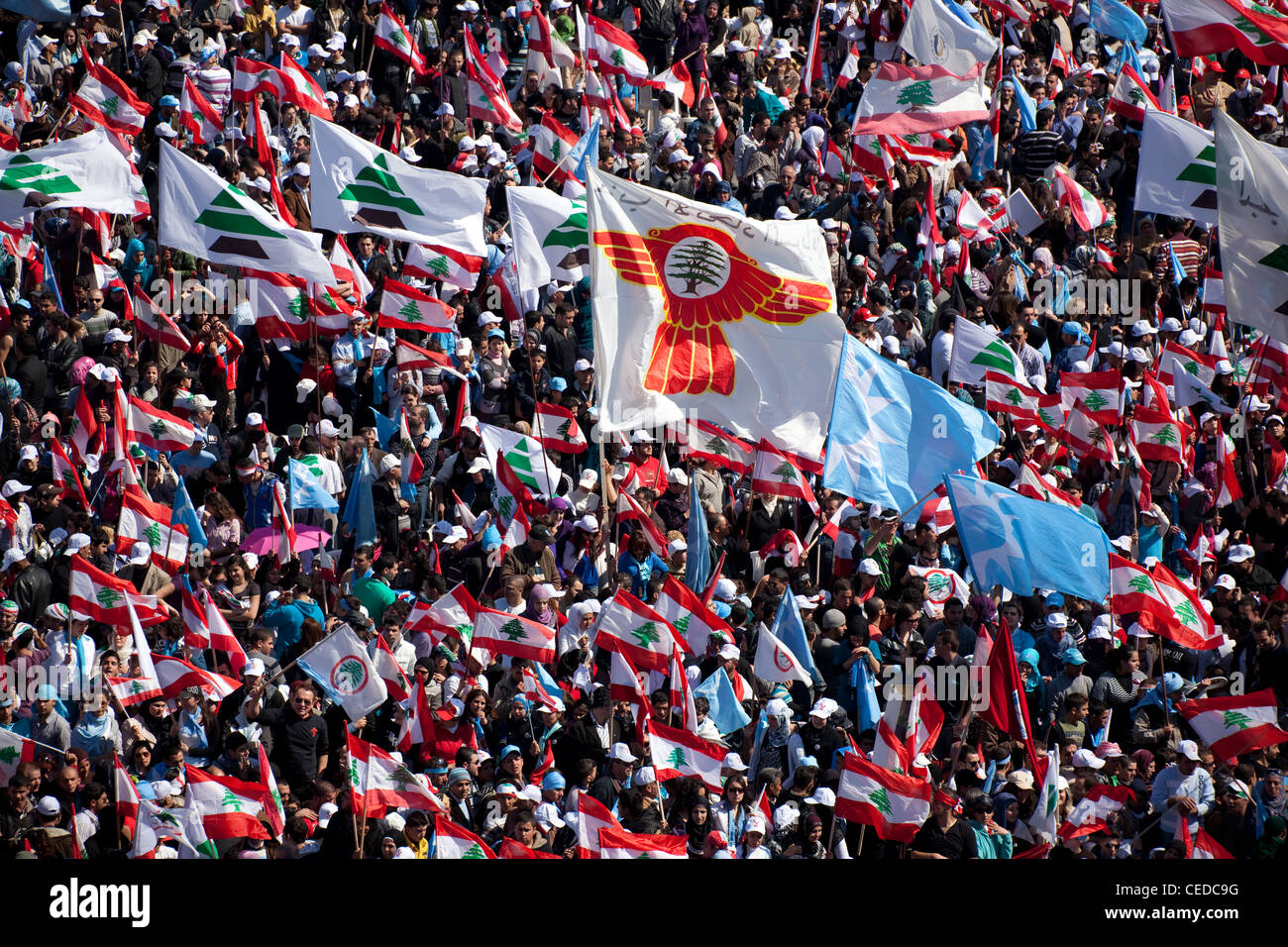 Political rally flag hi-res stock photography and images - Alamy