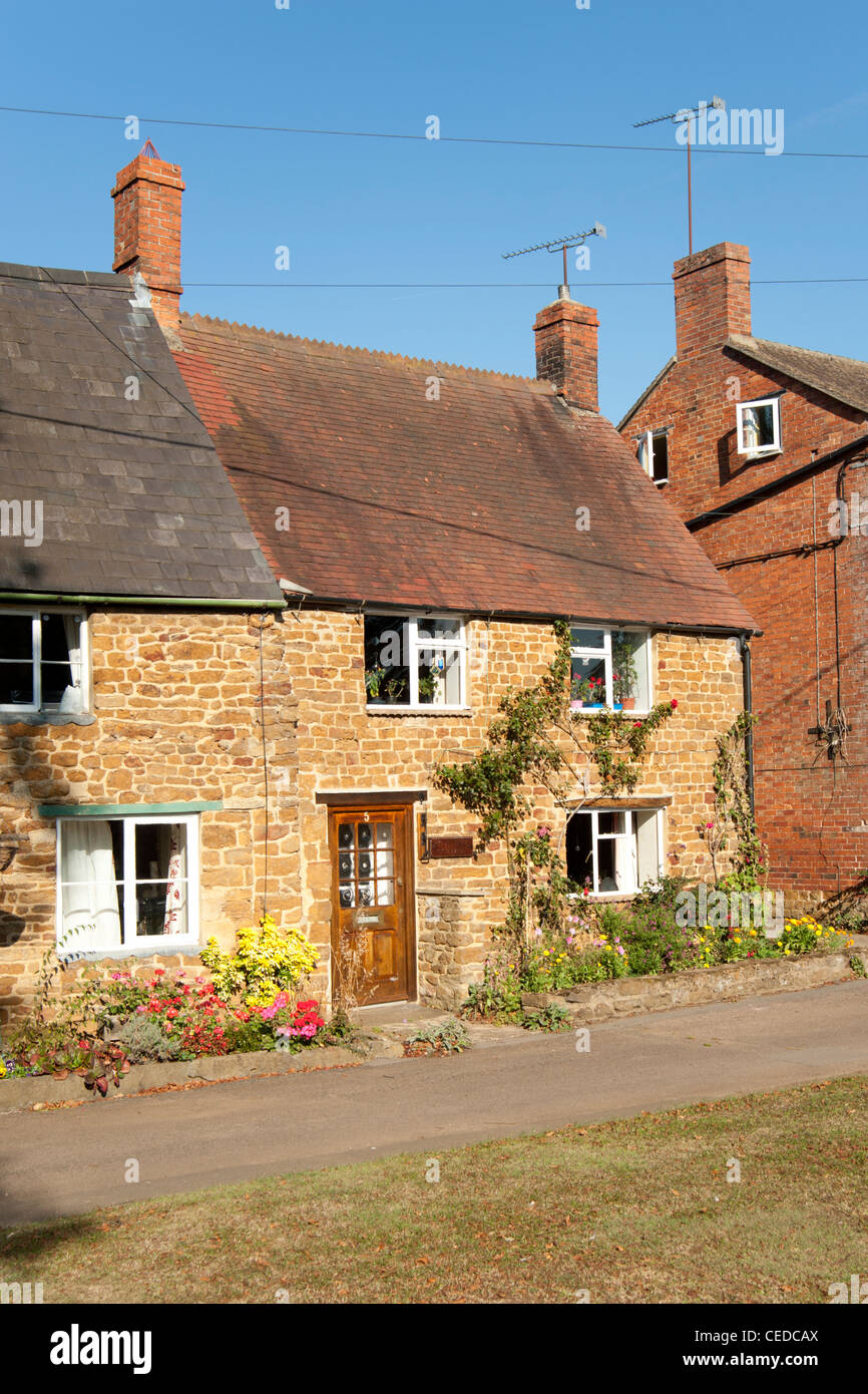 Chipping Warden village property, Northamptonshire, England, UK Stock