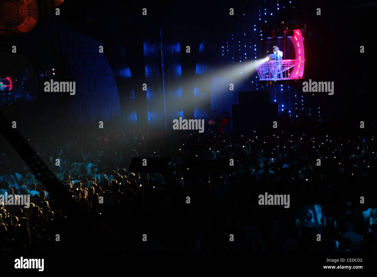 Spotlight in night club Stock Photo Alamy