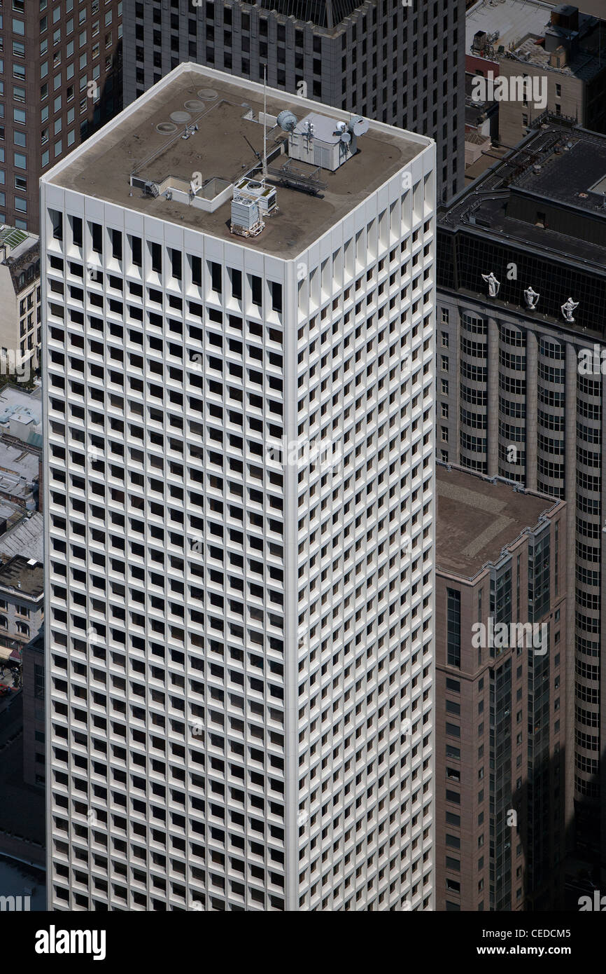 aerial photograph 650 California Street Hartford Building office tower San Francisco Stock Photo