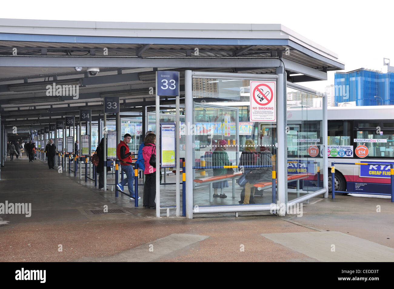 Bus station in Buchanan Street, Glasgow, Scotland Stock Photo Alamy