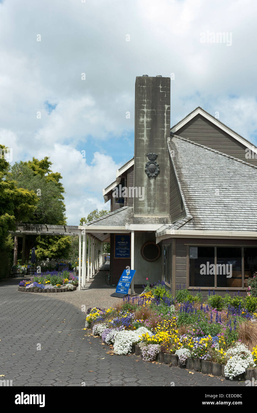 Cellar door at the Nobilo winery, Kumeu, Auckland Stock Photo Alamy