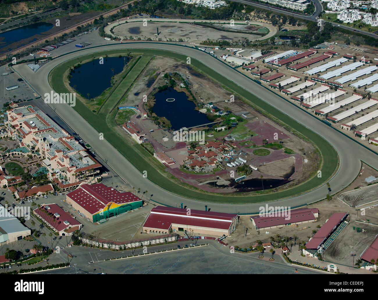 aerial photograph Del Mar racetrack San Diego, California Stock Photo