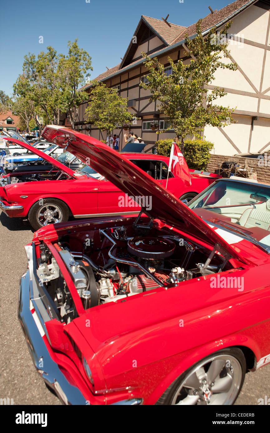 car show, Solvang, Santa Ynez Valley, United States of America Stock Photo