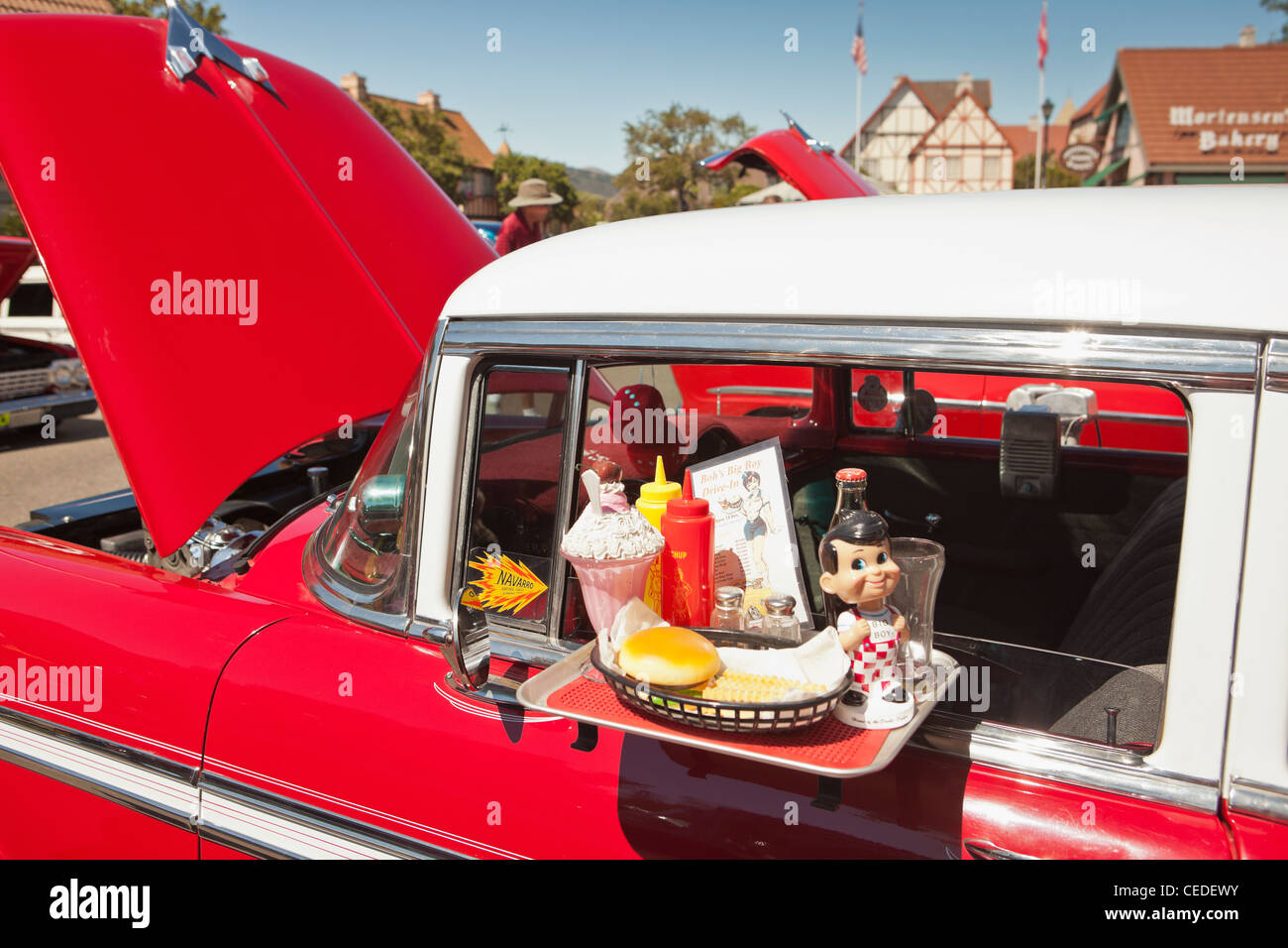 car show, Solvang, Santa Ynez Valley, United States of America Stock